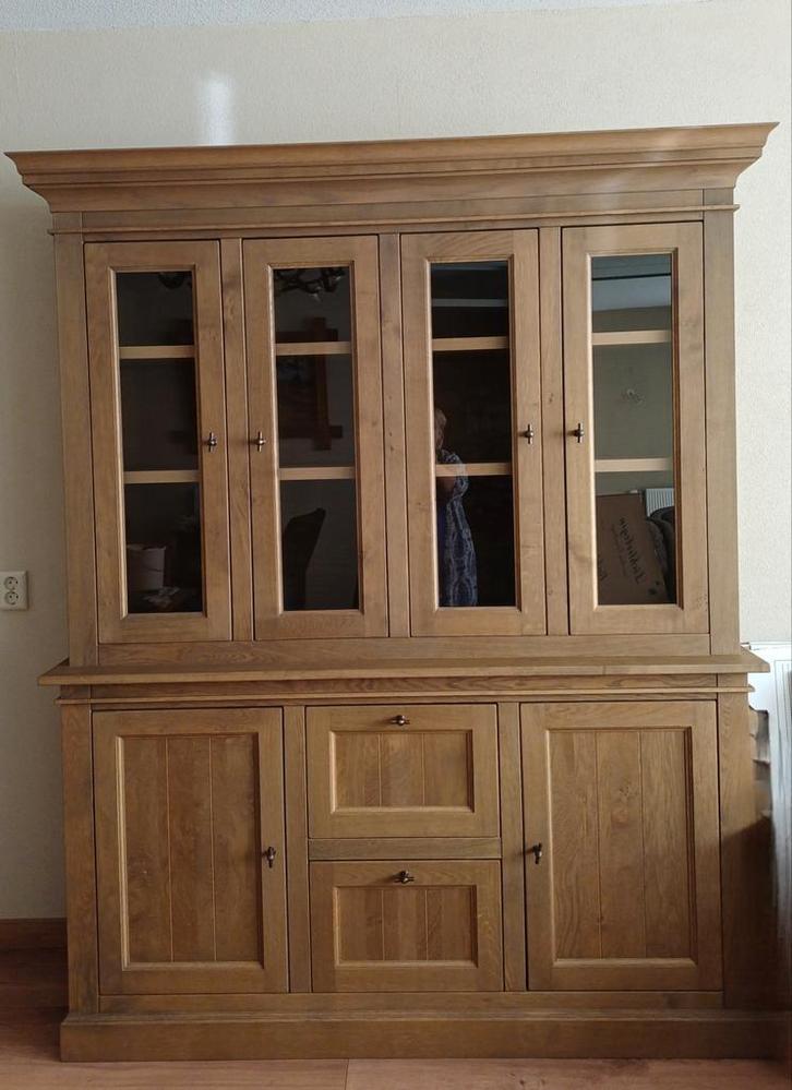 Eiken Buffetkast, Huis en Inrichting, Kasten | Buffetkasten, Zo goed als nieuw, 200 cm of meer, 25 tot 50 cm, Eikenhout, Ophalen