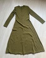 Uniqlo Cotton Long Sleeve Dress , olive color, Verzenden, Maat 42/44 (L), Zo goed als nieuw, Uniqlo