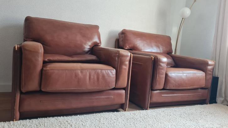 Marco Milisich baxter arcon 1970 feauteuils design, Huis en Inrichting, Fauteuils, Gebruikt, Leer, 75 tot 100 cm, 75 tot 100 cm