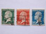 3 postzegels Frankrijk, Nr. 148 t/m 151, 1924, Louis Pasteur, Verzenden, Gestempeld