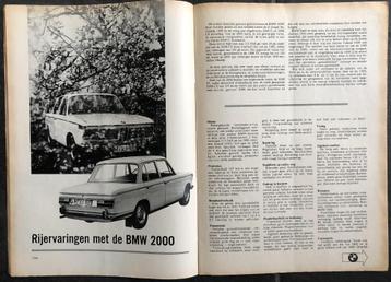 BMW 2000 ( Neue Klasse - Typ 121 ) test in Autokampioen 1966 beschikbaar voor biedingen