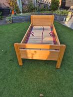 Elektrisch verstelbaar seniorenbed, 90 cm, Eenpersoons, Bruin, Ophalen of Verzenden