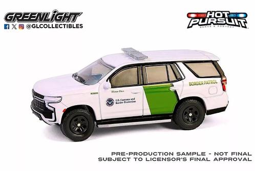 2023 Chevrolet Tahoe van Greenlight 1/64 Border Patrol, Hobby en Vrije tijd, Modelauto's | Overige schalen, Nieuw, Auto, Ophalen of Verzenden