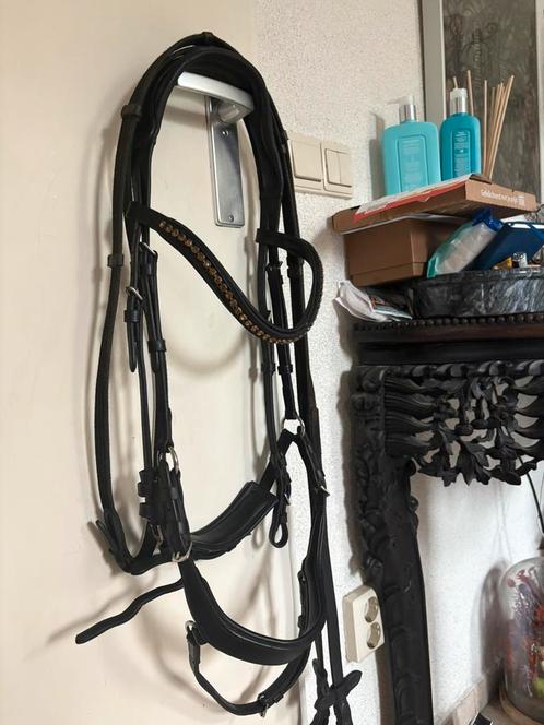 Heel mooi anatomisch hoofdstel van Horsegear te koop!, Dieren en Toebehoren, Paarden en Pony's | Hoofdstellen en Tuigage, Gebruikt