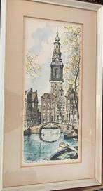 Schilderij Westertoren Amsterdam, Antiek en Kunst, Ophalen
