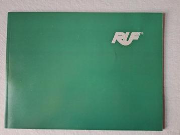 Brochure RUF Porsche range - EN/DE. beschikbaar voor biedingen