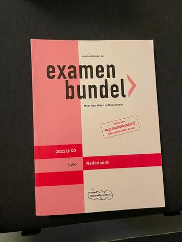 Examenbundel Nederlands vwo 2021/2022 beschikbaar voor biedingen