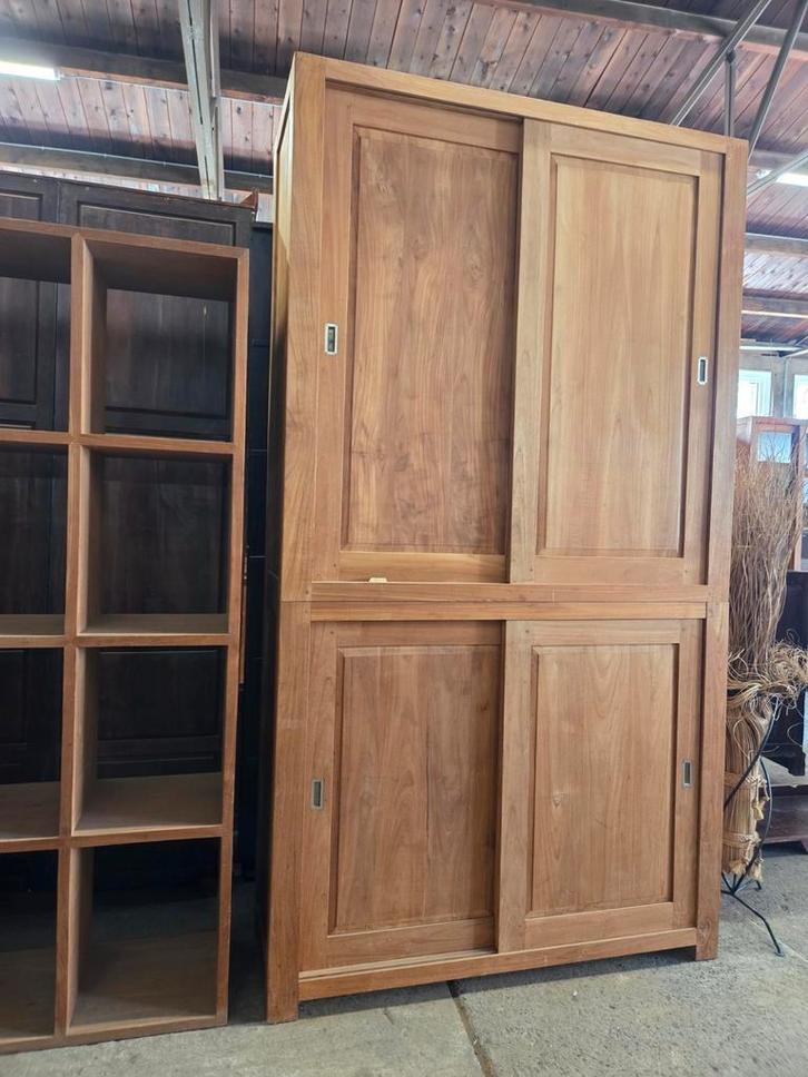 Prachtige teakhouten buffetkast / wandkast /boekenkast, Huis en Inrichting, Kasten | Lockerkasten, Zo goed als nieuw, Ophalen