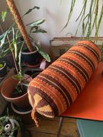 vintage kussen, Ophalen, Gebruikt, Oranje, Cilindervormig