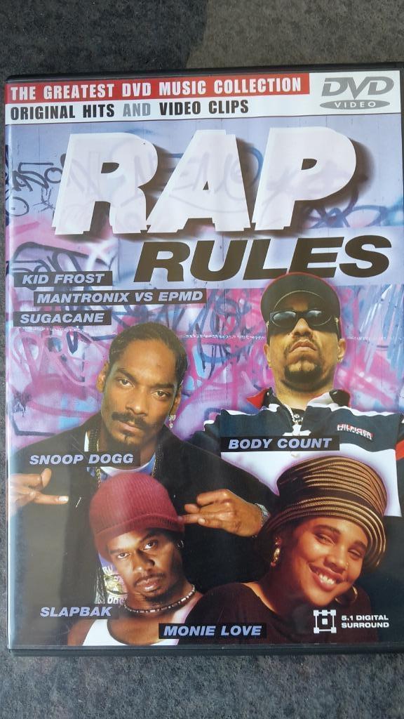 DVD Rap Rules, Cd's en Dvd's, Dvd's | Muziek en Concerten, Zo goed als nieuw, Muziek en Concerten, Ophalen of Verzenden