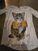 Leuk shirt met kat Kiki & Koko maat 116, Kinderen en Baby's, Kinderkleding | Maat 116, Meow, Meisje, Ophalen of Verzenden, Zo goed als nieuw