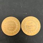 2x 100 franc Frankrijk 1879 A, Postzegels en Munten, Munten | Europa | Niet-Euromunten, Setje, Goud, Frankrijk, Ophalen of Verzenden