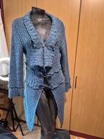 Wollen Halflange Vest Ella - Maat L, Blauw, Maat 42/44 (L), Ophalen of Verzenden, Zo goed als nieuw