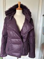 GIACOMO paars gewatteerd jack mt L met “ bont” kraagje, Ophalen of Verzenden, Zo goed als nieuw, Maat 42/44 (L), Paars