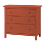 IKEA ladekast HEMNES rood, Huis en Inrichting, Ophalen, 100 tot 150 cm, Zo goed als nieuw, 3 of 4 laden