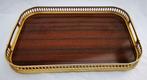 vintage Italy Italiaans dienblad van MB Pasch kop en schotel, Ophalen of Verzenden, Gebruikt, Hout