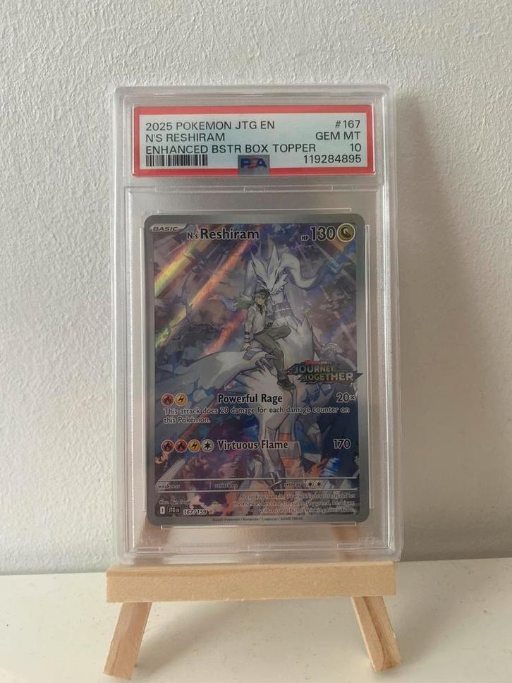 Reshiram Box topper psa 10 pokemon, Hobby en Vrije tijd, Verzamelkaartspellen | Pokémon, Zo goed als nieuw, Foil, Ophalen