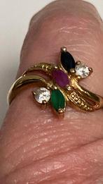 Oude ring stenen bloem, Sieraden, Tassen en Uiterlijk, Antieke sieraden, Verzenden, Overige materialen, Ring