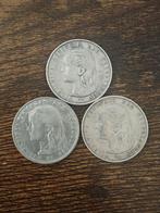 3x 1 Gulden 1892 WIlhelmina Loshangend haar, Postzegels en Munten, Munten | Nederland, 1 gulden, Setje, Zilver, Ophalen of Verzenden