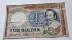 10  GULDEN BILJET   HUGO DE GROOT, Postzegels en Munten, Bankbiljetten | Nederland, Ophalen, 10 gulden, Los biljet