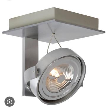 2 Lucide Industriële Halogeen Spots - Aluminium beschikbaar voor biedingen