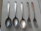 sola bestek: 4 lepels/2 vorken verzilverd, Huis en Inrichting, Keuken | Bestek, Ophalen of Verzenden, Gebruikt, Rvs of Chroom