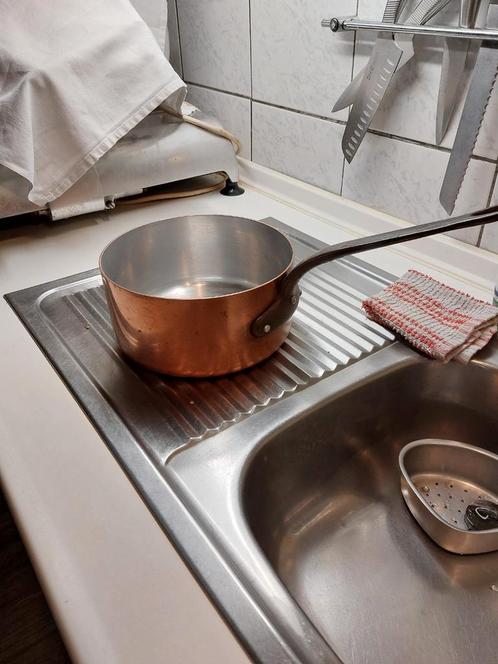 Koperen pannen, Huis en Inrichting, Keuken | Potten en Pannen, Zo goed als nieuw, Pannenset, Overige materialen, Ophalen of Verzenden