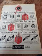 Advertentie Junghans horloges assortiment Sinterklaas 1963, Ophalen of Verzenden, Zo goed als nieuw