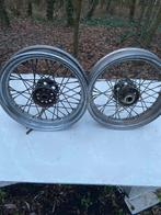 2 originele Harley jaren’40-‘60 chroom sternaaf wielen, Motoren, Ophalen of Verzenden