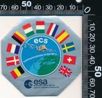 Sticker: ESA European Space Agency - ECS, Verzamelen, Ophalen of Verzenden