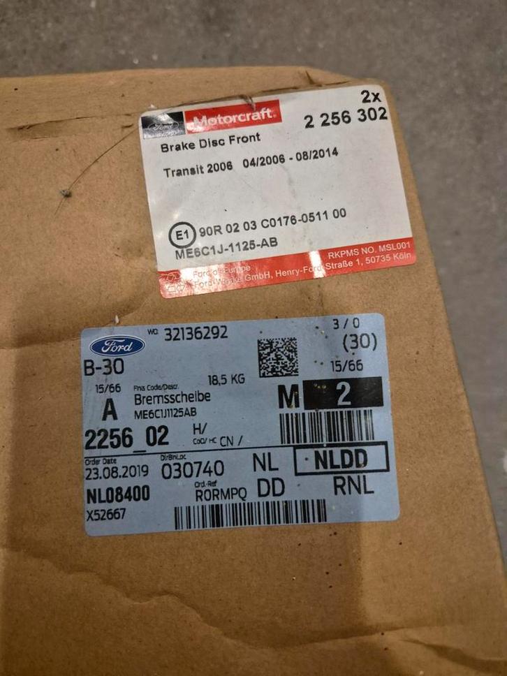Remschijven Ford Transit 2006-2014 voor en achter, Auto-onderdelen, Remmen en Aandrijving, Ford, Nieuw, Ophalen