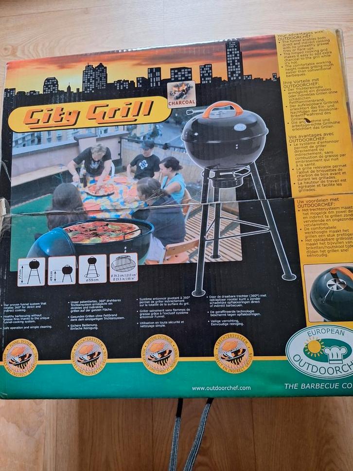 City Grill houtskool Barbecue - Nieuw in doos!, Tuin en Terras, Houtskoolbarbecues, Nieuw, Ophalen