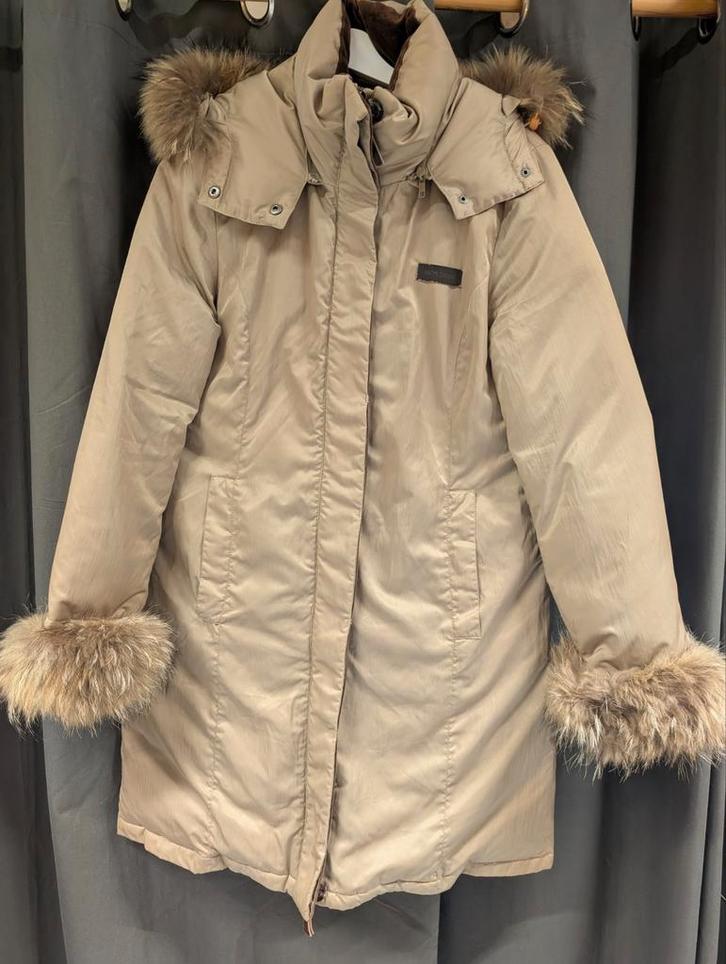Moskow winterjas dames mt xxl rek5, Kleding | Dames, Jassen | Winter, Zo goed als nieuw, Maat 46/48 (XL) of groter, Beige, Ophalen of Verzenden