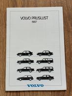 Volvo prijslijst 1987 oa 240 480 740 760 780, Boeken, Auto's | Folders en Tijdschriften, Verzenden, Zo goed als nieuw, Volvo