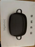 Smeg Gietijzeren Grillpan - Nieuwstaat, Ophalen of Verzenden, Zo goed als nieuw, Koekenpan of Braadpan, Gietijzer