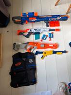 Nerf Collectie - Geweren, Vest, Accessoires!, Ophalen, Gebruikt, Jongen of Meisje