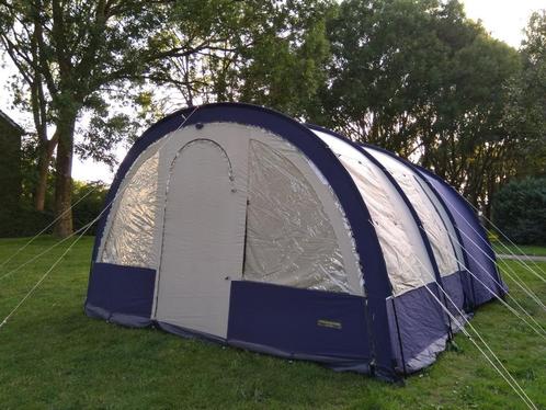 Zespersoons tunneltent katoen, Caravans en Kamperen, Tenten, tot en met 6, Gebruikt, Ophalen