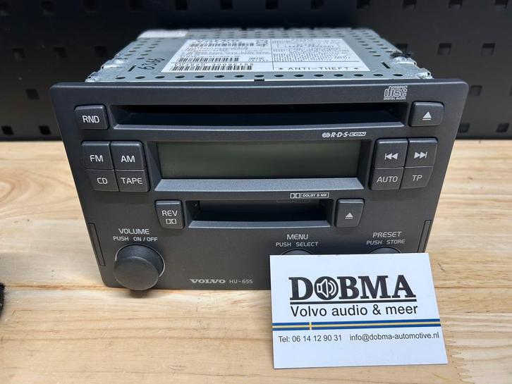 Volvo HU-655 radio S40 V40 S60 V70 XC70 S80, Auto diversen, Autoradio's, Gebruikt, Ophalen of Verzenden