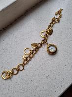 Armband met horloge., Overige materialen, Ophalen of Verzenden, Zo goed als nieuw, Met bedels of kralen