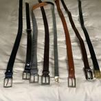 8 diverse herenriemen leer, Overige kleuren, Echt leder, Minder dan 95 cm, Ophalen of Verzenden