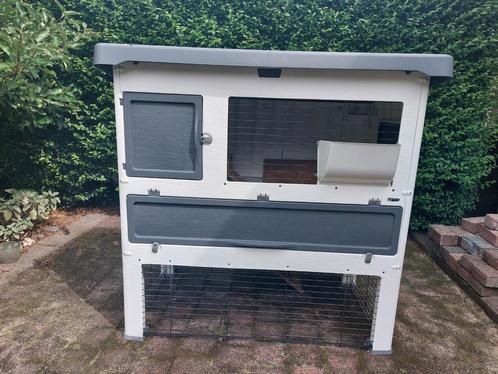 Ferplast konijnenhok voor 2 konijnen, Dieren en Toebehoren, Knaagdieren en Konijnen | Hokken en Kooien, Gebruikt, Hok, 90 cm of meer