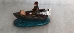 Bootje met man en hond voor kerstdorp, Diversen, Kerst, Ophalen of Verzenden