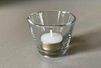 Waxinelichthouder doorzichtig glas, Ophalen, Zo goed als nieuw, Overige materialen, Minder dan 25 cm