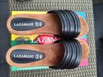 Nieuwe zwarte  leren slippers maat 41, Kleding | Dames, Schoenen, Slippers, Zwart, Ophalen of Verzenden, Lazamani