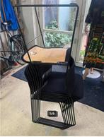 8x David Rowland 40/4 Seidi International stapelstoelen, Huis en Inrichting, Stoelen, Ophalen, Gebruikt, Metaal, Zwart