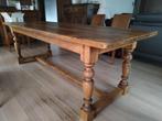Kloostertafel en stoelen, Gebruikt, Eikenhout, 200 cm of meer, 50 tot 100 cm