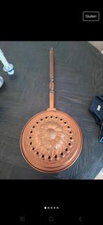 Frans Vintage koperen bedwarmer., Ophalen of Verzenden