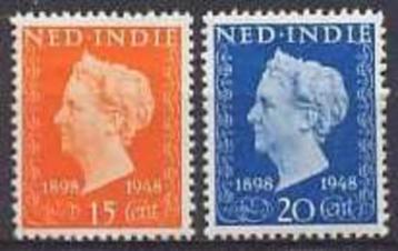 Ned-Indie NVPH nr 347/8 postfris Regeringsjubileum 1948