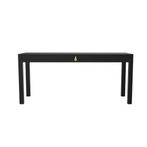 Lensvelt Studio Job Office Desk Zwart met gouden neus 180x90, Ophalen, Gebruikt, Bureau