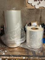 Polyolefin krimpfolie 2 rollen 52x52 en 25x25 x 15µ, D, Ophalen of Verzenden, 15 m² of meer, Folie